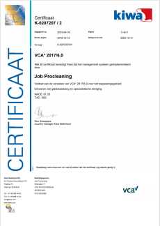 Job Procleaning - VCA Cert